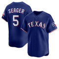 Texas Rangers #5 Corey Seager Royal CONTON Alternate 2 Limited Jersey