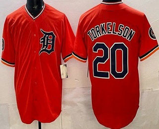 Detroit Tigers #20 Spencer Torkelson Orange CONTON Limited Jersey