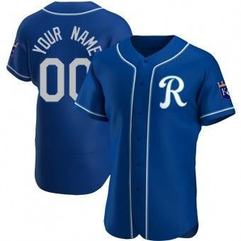 Custom Kansas City Royals Blue CONTON Stitched Jersey