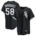 Chicago White Sox #58 Seranthony Dominguez Player Black CONTON Home Game Stitched Jerseys