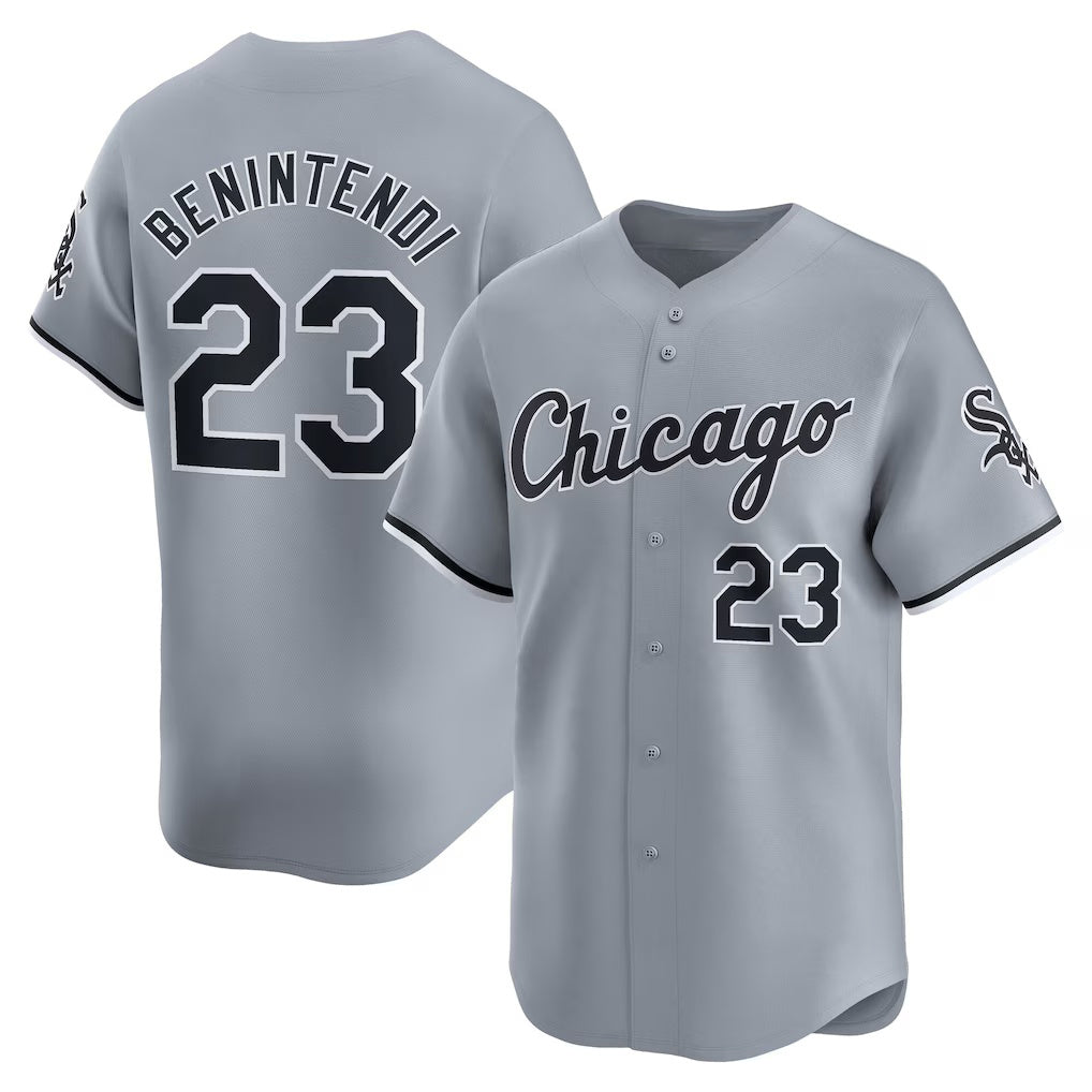 Chicago White Sox #23 Andrew Benintendi White CONTON Road Limited Player Jersey