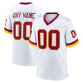 Custom W.Commanders White CONTON Game Jersey