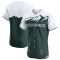 Colorado Rockies Blank Player Green CONTON City Connect Limited Elite Home Stitched Jerseys