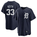 Detroit Tigers #33 Colt Keith Player Navy CONTON Game Home Stitched Jerseys