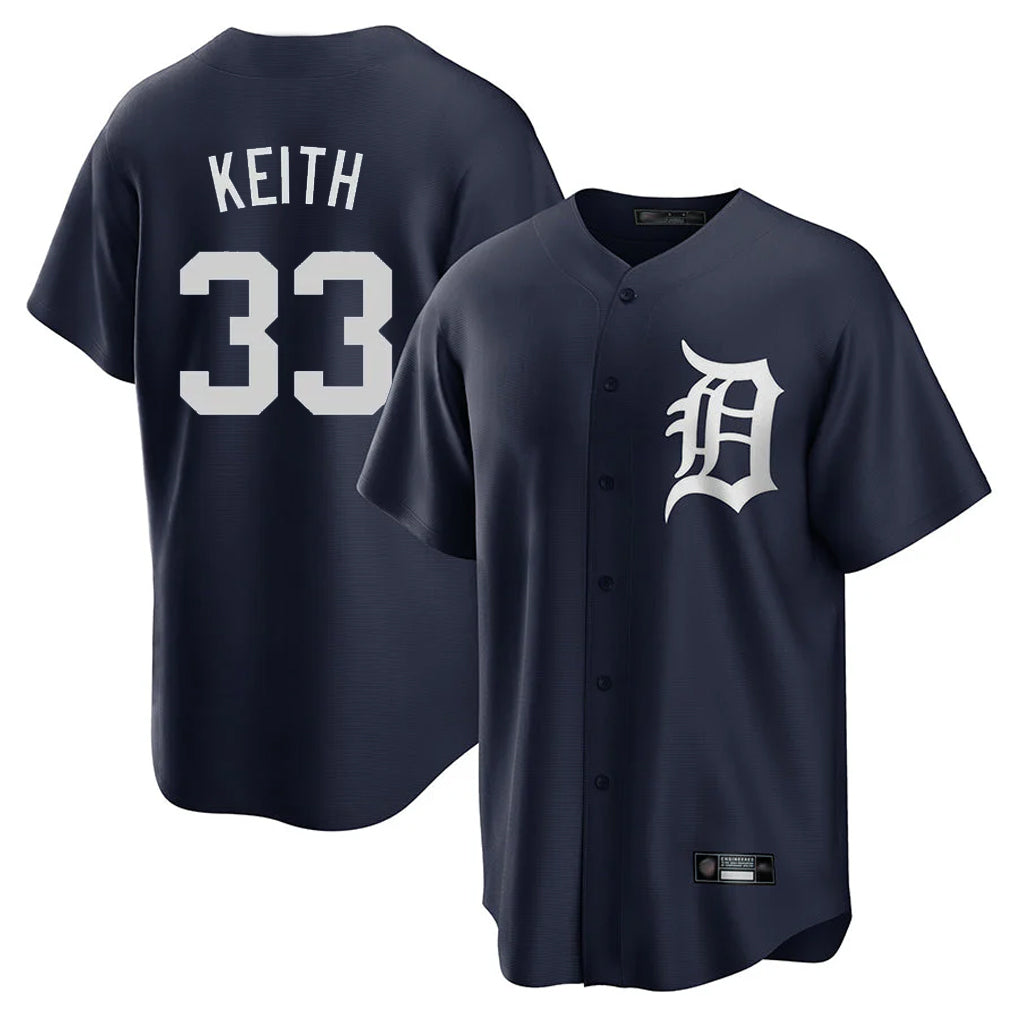 Detroit Tigers #33 Colt Keith Player Navy CONTON Game Home Stitched Jerseys