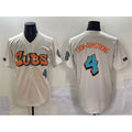 Chicago Cubs #4 Pete Crow-Armstrong Cream CONTON 'Graffiti North Side Edition' Vapor Premier Limited Stitched Jersey