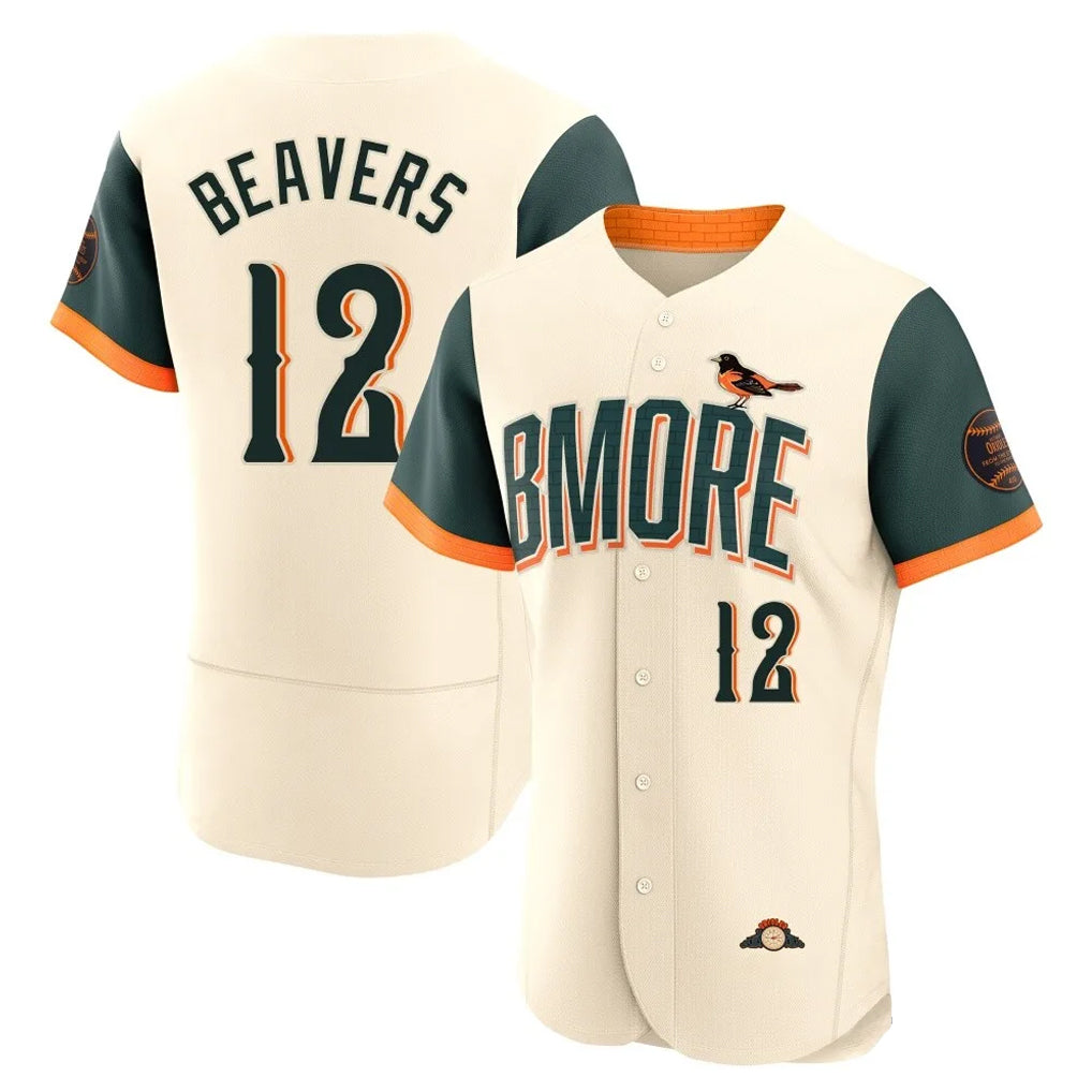 Baltimore Orioles #12 Dylan Beavers Player Cream CONTON 2026 City Connect Limited Elite Home Game Stitched Jerseys