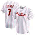 Philadelphia Phillies #7 Trea Turner White CONTON Home Limited Player Jersey