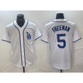 Los Angeles Dodgers #5 Freddie Freeman White CONTON Cool Base Stitched Jersey