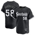 Chicago White Sox #58 Seranthony Dominguez Player Black CONTON City Connect Limited Home Stitched Jerseys