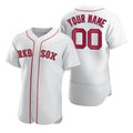 Custom Boston Red Sox White CONTON 2020 Stitched Flex Base Jersey