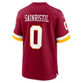 W.Commanders #0 Mike Sainristil Burgundy CONTON Game Jersey