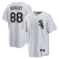 Chicago White Sox #88 Luis Robert Jr Player White CONTON Stripe Home Game Stitched Jerseys