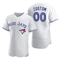 Custom Toronto Blue Jays White CONTON 2020 Stitched Flex Base Jersey