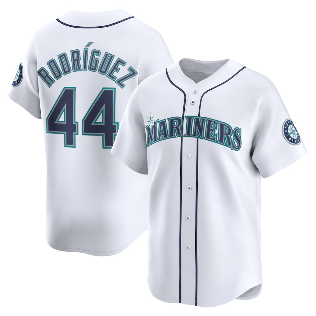 Seattle Mariners #44 Julio Rodr¨ªguez White CONTON Home Limited Player Jersey