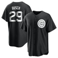 Chicago Cubs #29 Michael Busch Player Black CONTON Game Stitched Jerseys