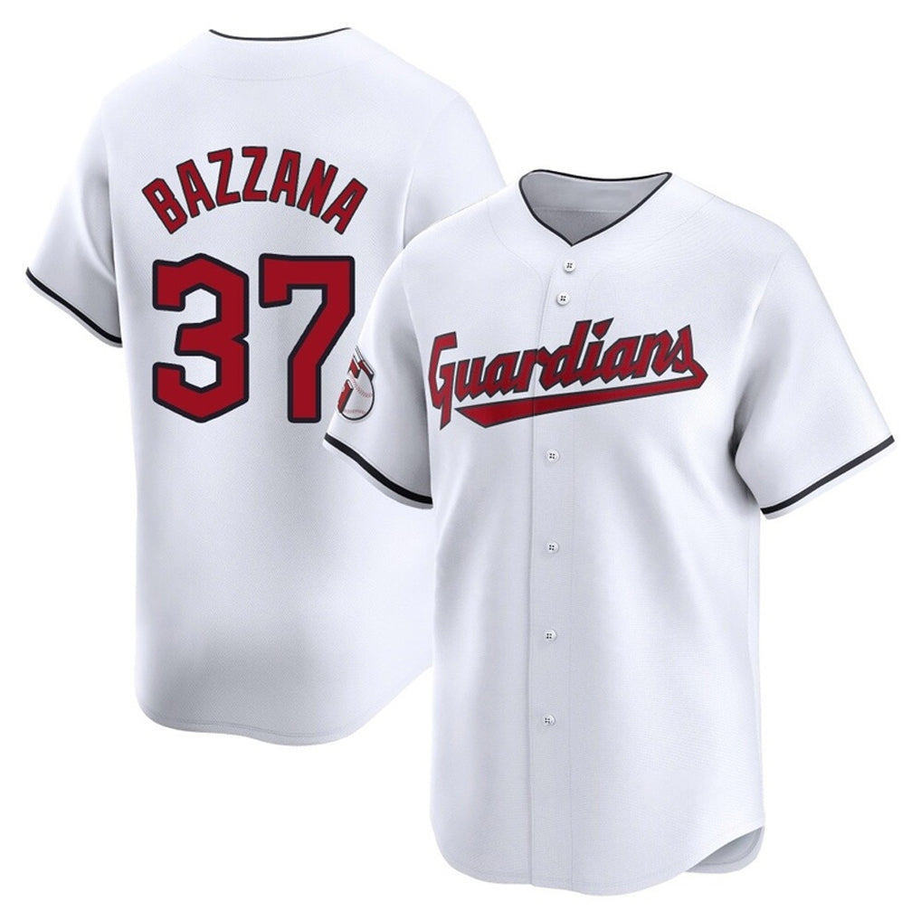 Cleveland Guardians #37 Travis Bazzana Player White CONTON Limited Home Stitched Jerseys