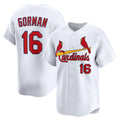 St. Louis Cardinals #16 Nolan Gorman White CONTON Home Limited Player Jersey