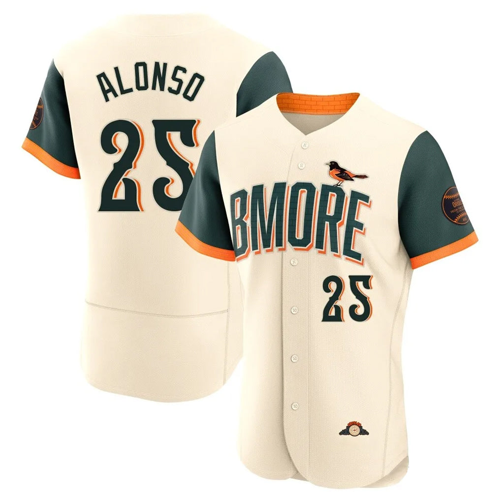 Baltimore Orioles #25 Pete Alonso Player Cream CONTON 2026 City Connect Limited Elite Home Game Stitched Jerseys