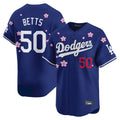 Los Angeles Dodgers #50 Mookie Betts Player Royal CONTON Tokyo Series Vapor Premier Limited Stitched Jerseys