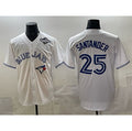 Toronto Blue Jays #25 Anthony Santander White CONTON 2025 World Series Home Cool Base Stitched Jersey