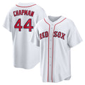 Boston Red Sox #44 Aroldis Chapman White CONTON Home Replica Jersey