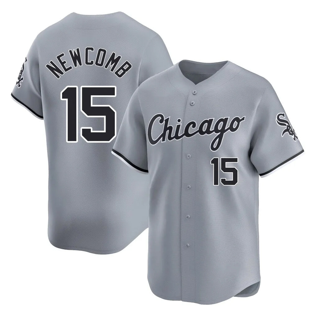 Chicago White Sox #15 Sean Newcomb Player Gray CONTON Road Limited Home Stitched Jerseys