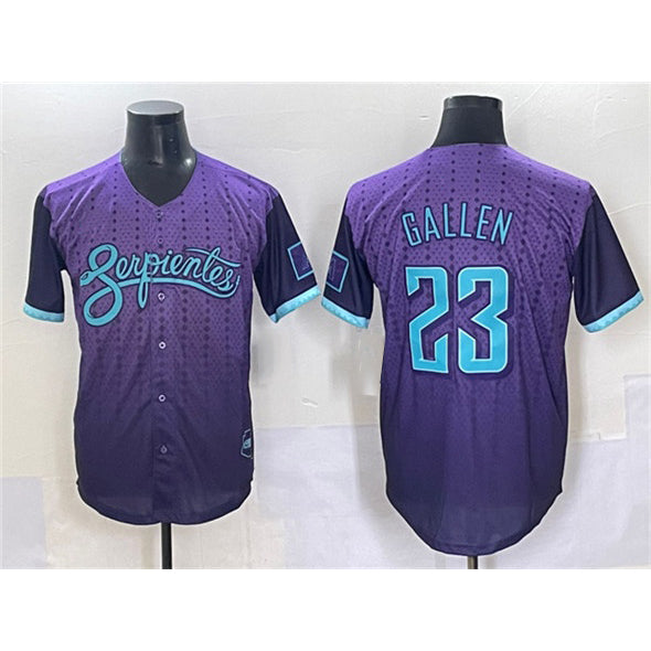 Arizona Diamondbacks #23 Zac Gallen Purple CONTON 2025 City Connect Limited Stitched Jersey