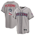 Arizona Diamondbacks #2 Geraldo Perdomo Player Gray CONTON USA 250 Fourth of July Home Game Stitched Jerseys