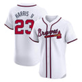 Atlanta Braves #23 Michael Harris II Player White CONTON Limited Elite Home Game Stitched Jerseys