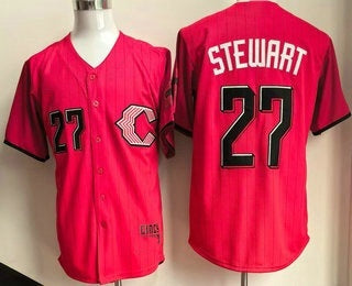 Cincinnati Reds #27 Sal Stewart Red CONTON 2026 City Connect Stadium Jersey