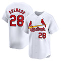 St. Louis Cardinals #28 Nolan Arenado White CONTON Home Limited Player Jersey
