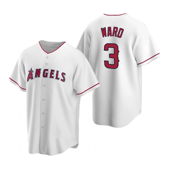 Los Angeles Angels #3 Waylor Ward White CONTON Cool Base Stitched Jersey