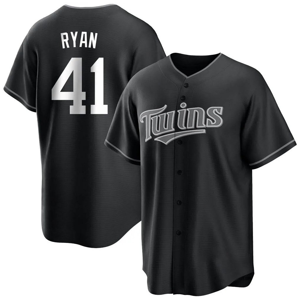 Minnesota Twins #41 Joe Ryan Player Black CONTONHome Game Stitched Jerseys