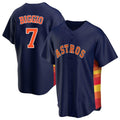 Houston Astros #7 Craig Biggio Player Navy CONTON Home Game Stitched Jerseys