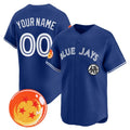 Custom Toronto Blue Jays x Dragon Ball Royal CONTON Vapor Premier Limited Jersey - All Stitched