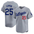 Los Angeles Dodgers #25 Tommy Edman Player Gray CONTON Limited Home Stitched Jerseys