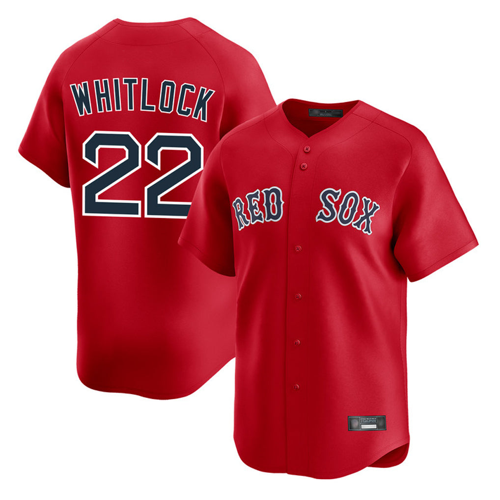 Boston Red Sox #22 Garrett Whitlock Player Red CONTON Limited Home Game Stitched Jerseys1