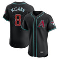 Arizona Diamondbacks #8 James McCann Player Black CONTON Limited Elite Home Game Stitched Jerseys