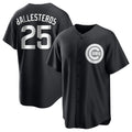 Chicago Cubs #25 Moises Ballesteros Player Black CONTON Game Stitched Jerseys