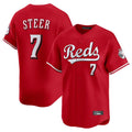 Cincinnati Reds #7 Spencer Steer Player Red CONTON Home Limited Stitched Jerseys