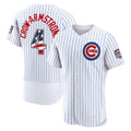 Chicago Cubs #4 Pete Crow-Armstrong USA 250 Fourth of July Home Authentic Jersey - White CONTON