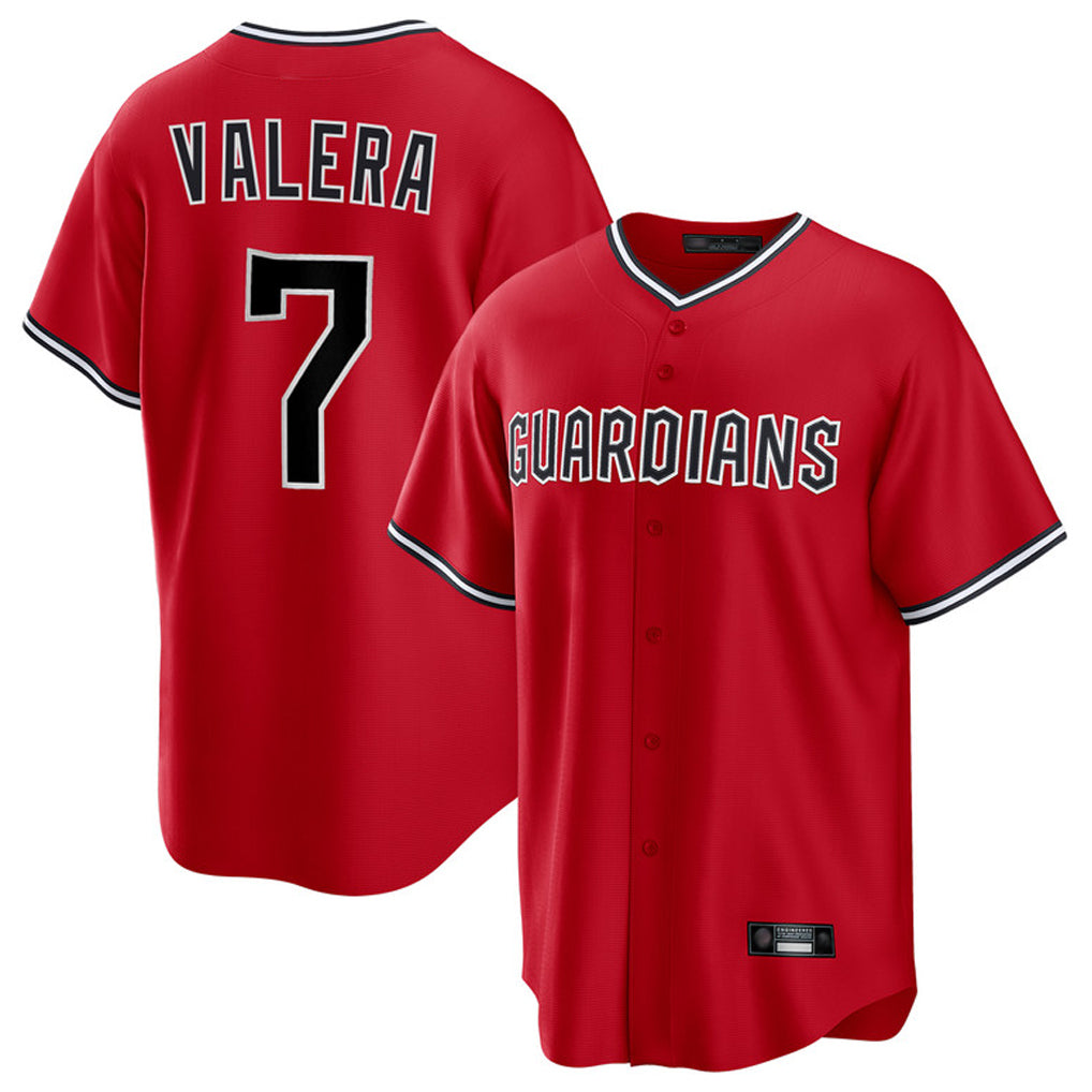 Cleveland Guardians #7 George Valera Player Red CONTON Home Game Stitched Jerseys