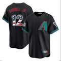 Arizona Diamondbacks #12 Lourdes Gurriel Jr Player Black CONTON USA 250 Fourth of July Home Game Stitched Jerseys
