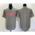Cincinnati Reds Blank Grey CONTON Cool Base Stitched Jersey