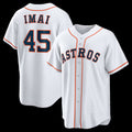 Houston Astros #45 Tatsuya Imai White CONTON Home Replica Jersey