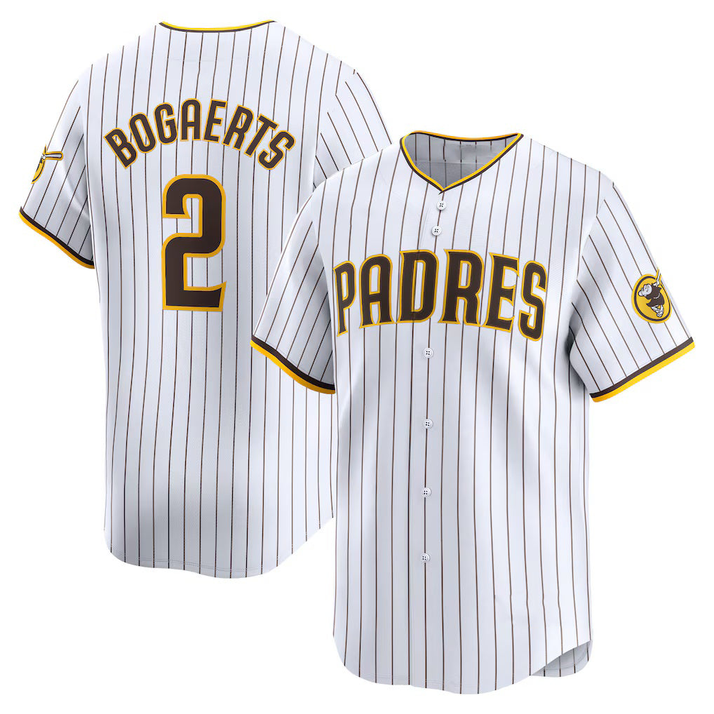 San Diego Padres #2 Xander Bogaerts White CONTON Home Limited Player Jersey