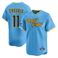 Milwaukee Brewers #11 Jackson Chourio Player Light Blue CONTON City Connect Home Limited Stitched Jerseys