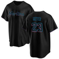 Miami Marlins #23 Max Meyer Black CONTON Cool Base Stitched Jersey