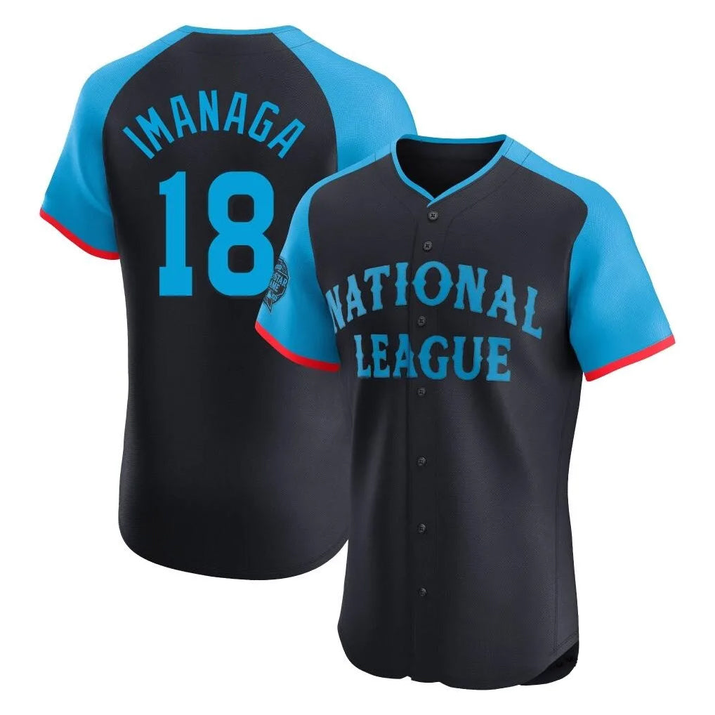Chicago Cubs #18 Shota Imanaga Player Navy CONTON National League All-Star Limited Elite Game Home Stitched Jerseys